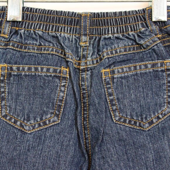 2007 Gymboree Baby Snow Princess 12 18 M Denim Jeans Snowflakes Pink Trim - Picture 9 of 9